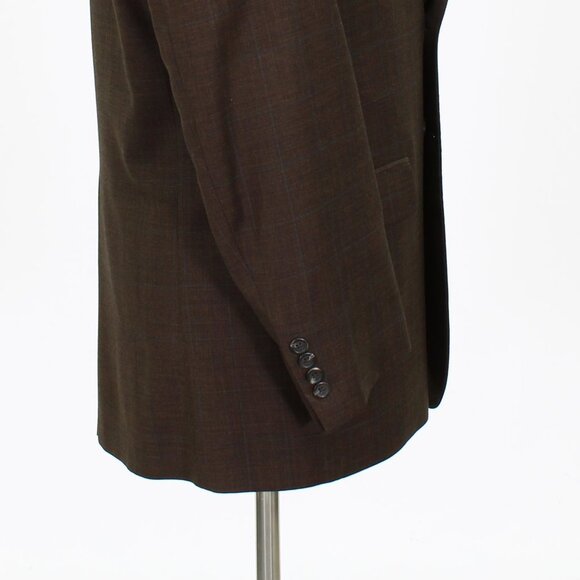 Ralph Lauren 44L Brown Check 2-Button Sport Coat Blazer Jacket P264 - Picture 5 of 10
